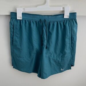 Nike Men’s Teal Dri-Fit Running Shorts Athletic Active Brief Lined NWOT Size M